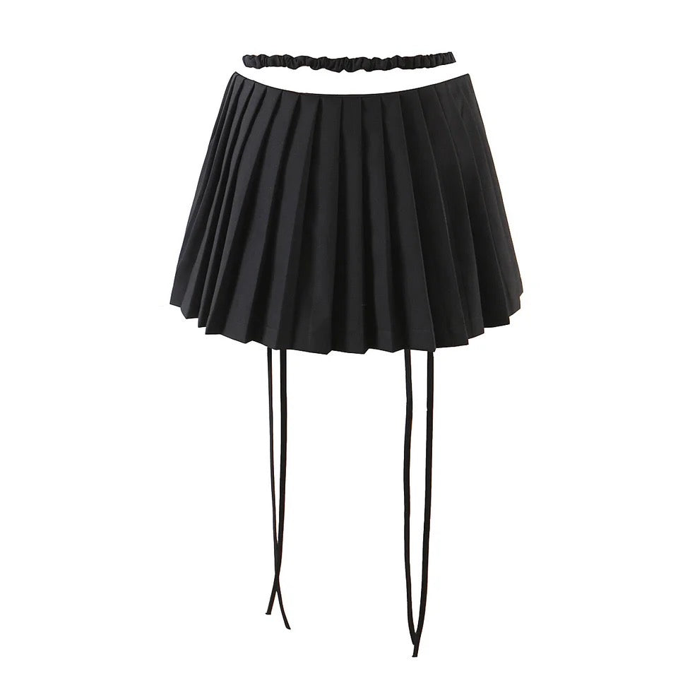 Rouche Mini Skirt